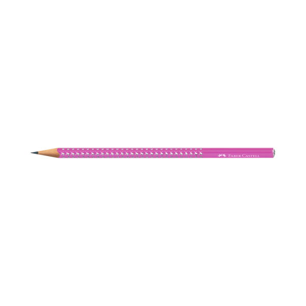 Grafitna olovka Faber Castel GRIP HB Sparkle 118291 electric fuchia