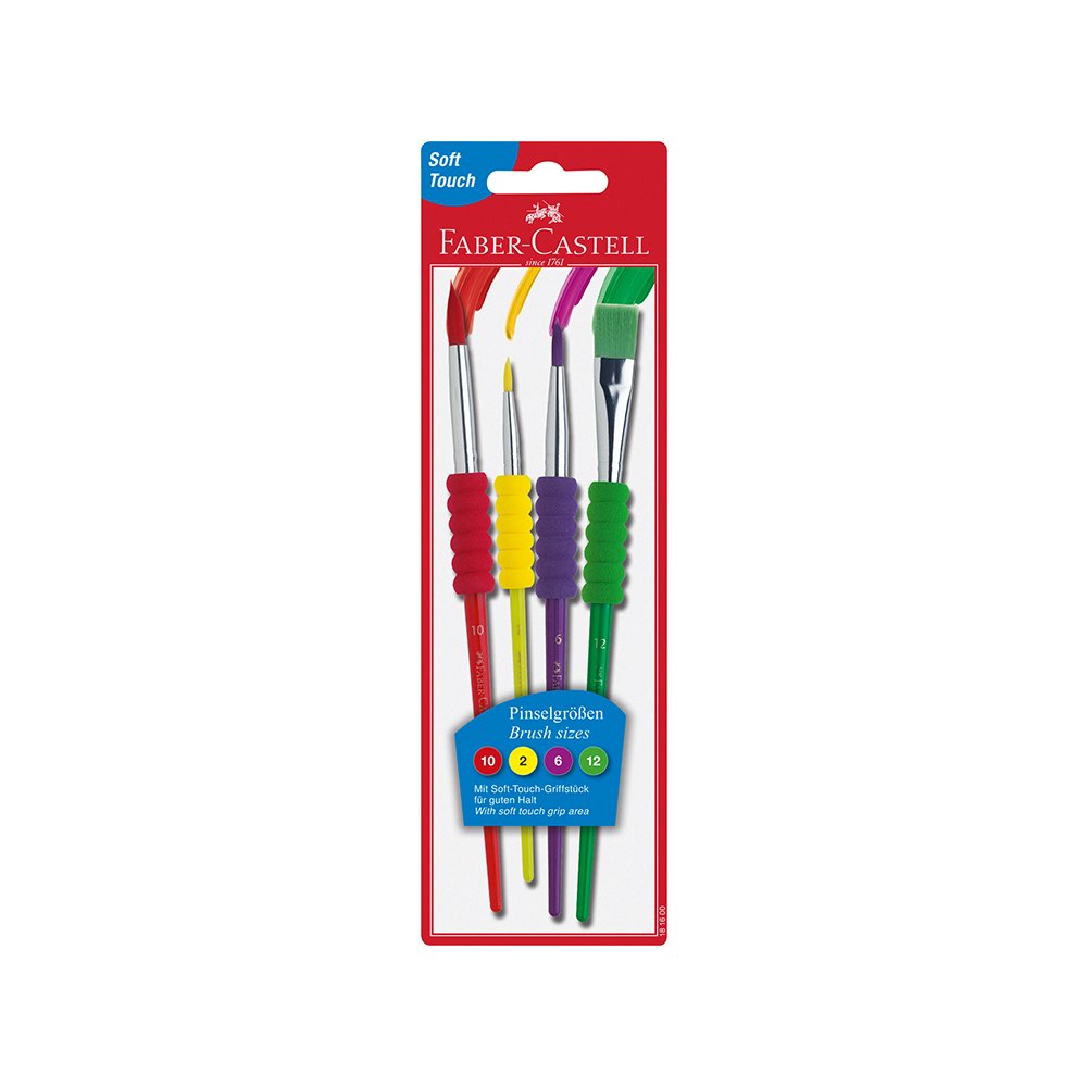 Četkice  Faber Castell soft grip set 1/4 181600