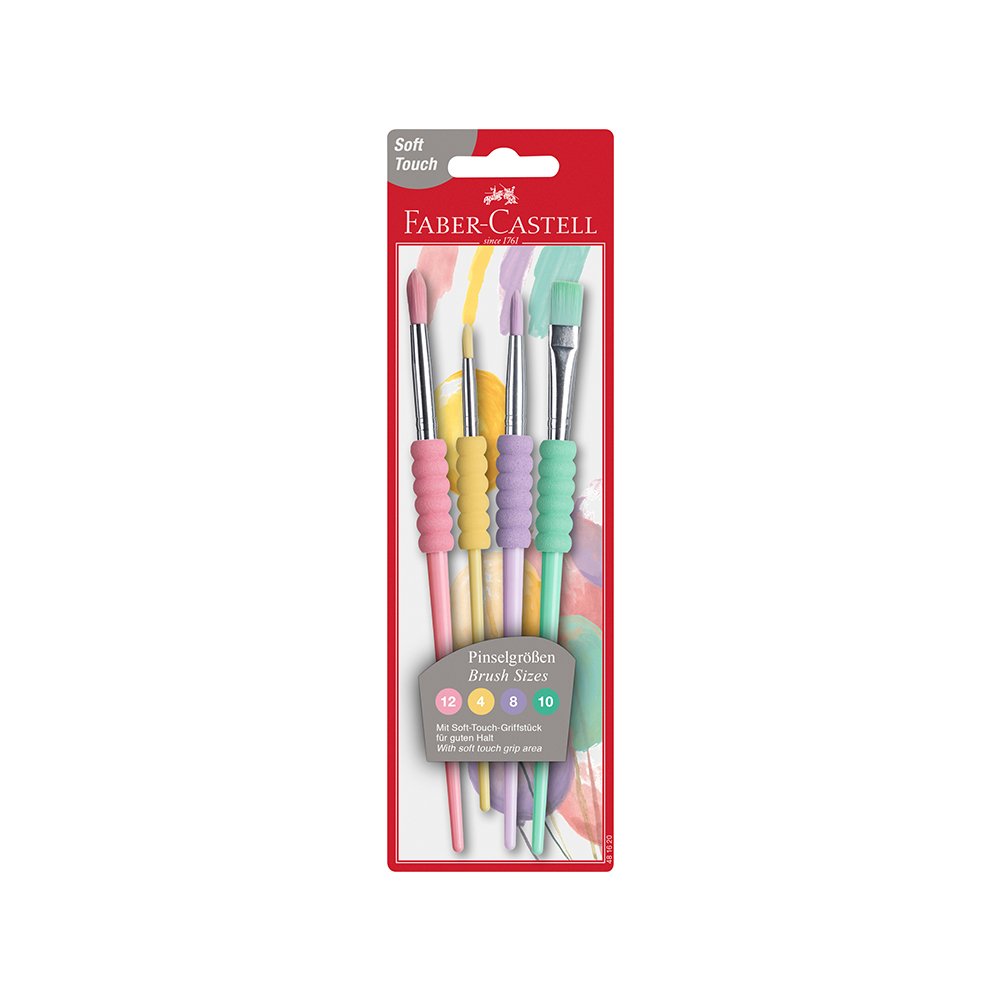 Četkice Faber Castell soft grip set 1/4 pastel 481620