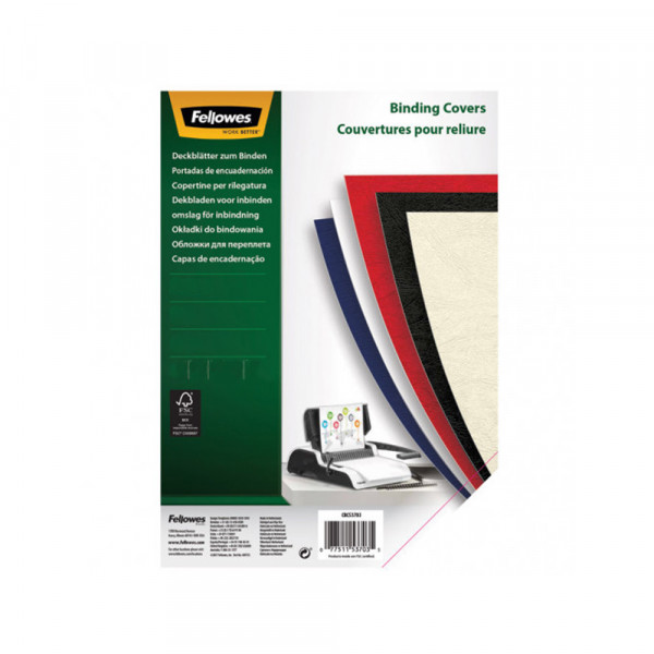 Folija za koričenje FELLOWES 53763  PVC A4 300mic providna