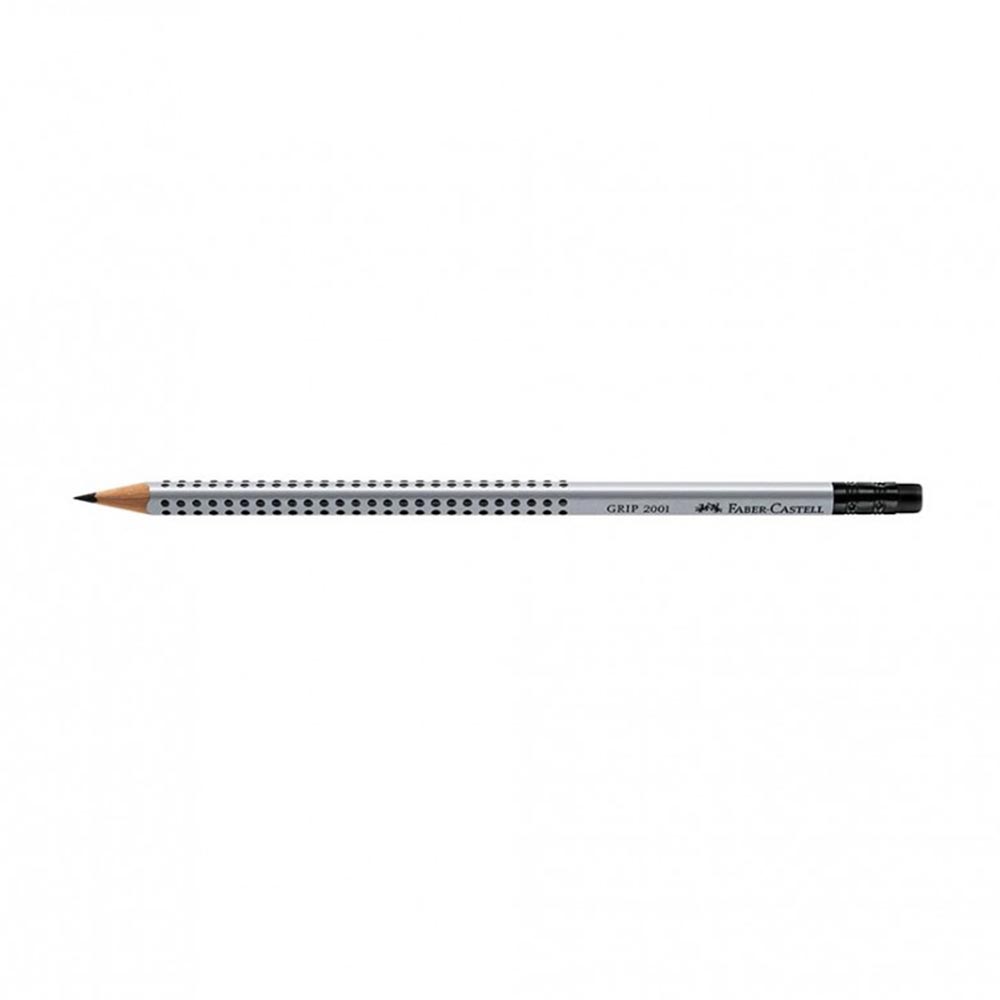 Grafitna olovka Faber Castel GRIP HB sa gumicom siva 117200 (12605)