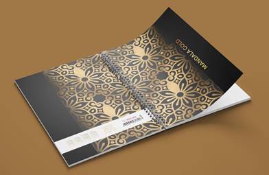 Sveska A4 Mandala gold spirala sk 100l (HL)
