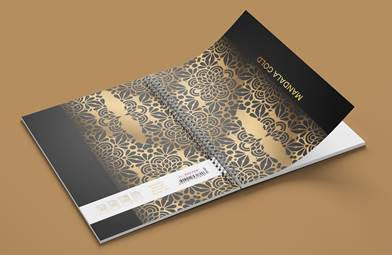 Sveska A5 Mandala gold spirala dikto 100l (HL)