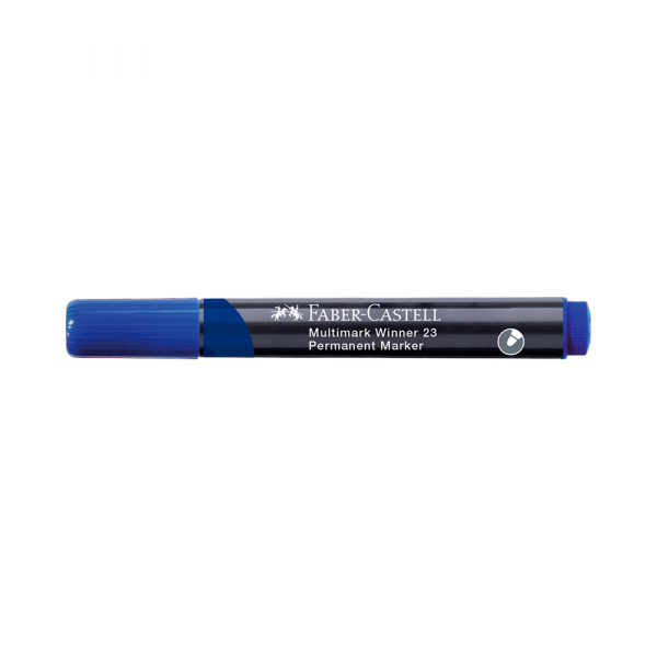 Permanent Marker Faber Castell Winner plavi obli 453353