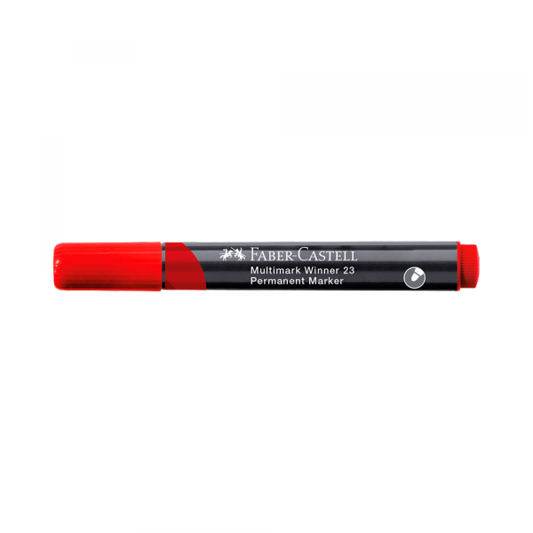 Permanent Marker Faber Castell Winner crveni obli 453323