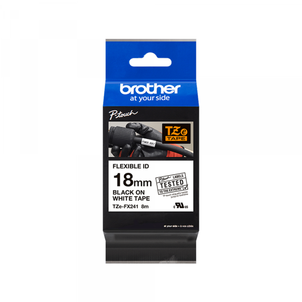 TZeFX-241 crna na BELO 18mm Flexible ID