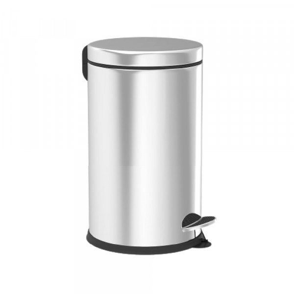 Kanta za otpatke sa pedalom INOX 12 lit (visina 370mm, prečnik 250mm) OUTLET