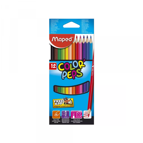 Drvene bojice Maped color peps 1/12