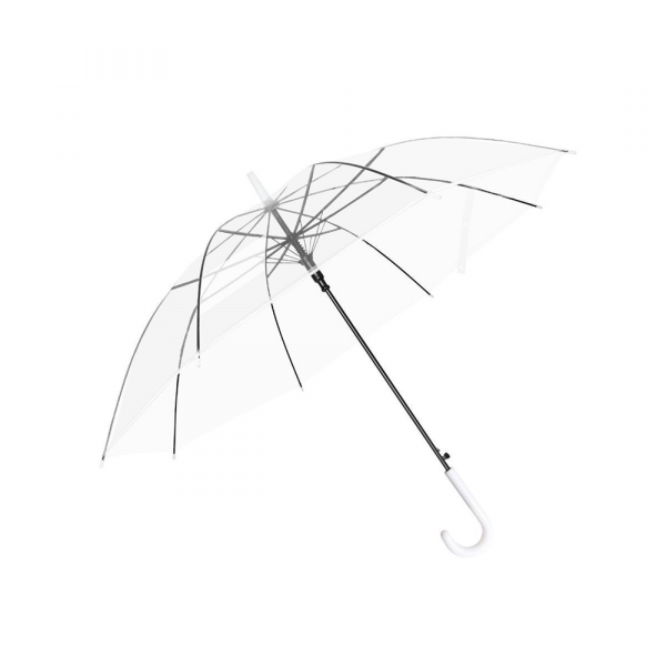 Kišobran PVC providni beli 90cm